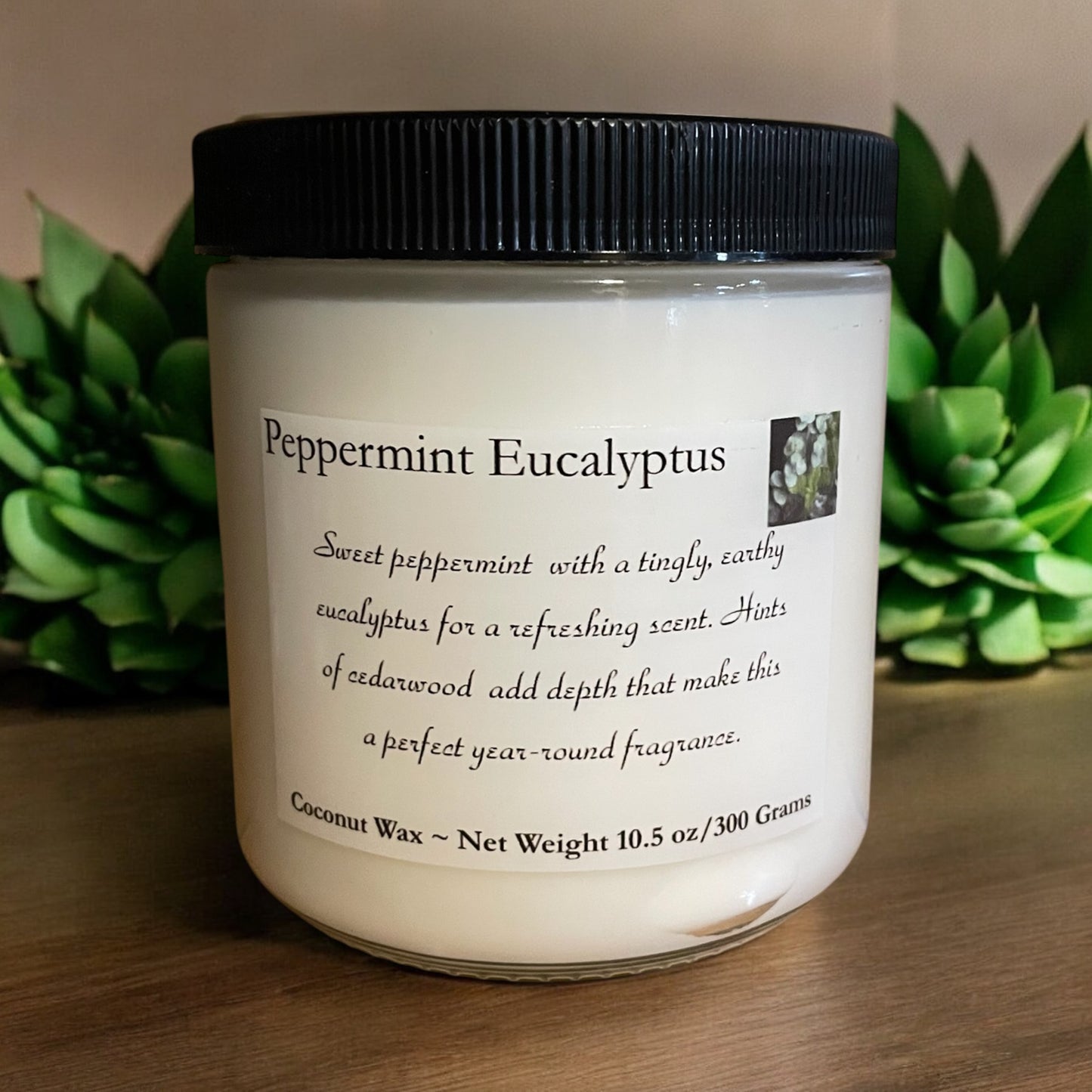 Peppermint Eucalyptus Scented Candle