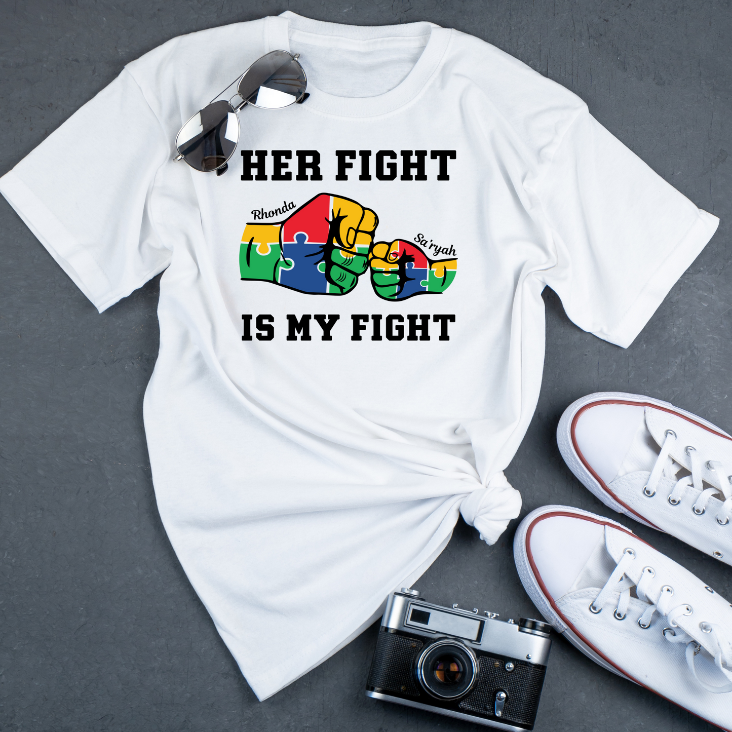 Autism - Her Fight Is My Fight T-Shirt