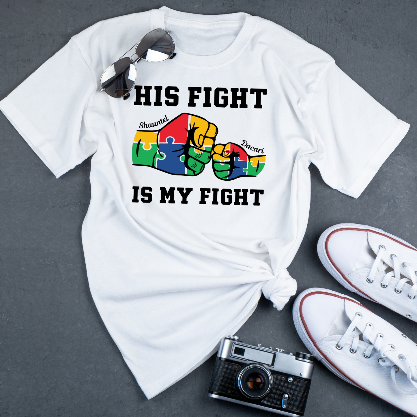 Autism - His Fight Is My Fight T-Shirt