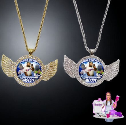 Angel Wing Memorial Necklace