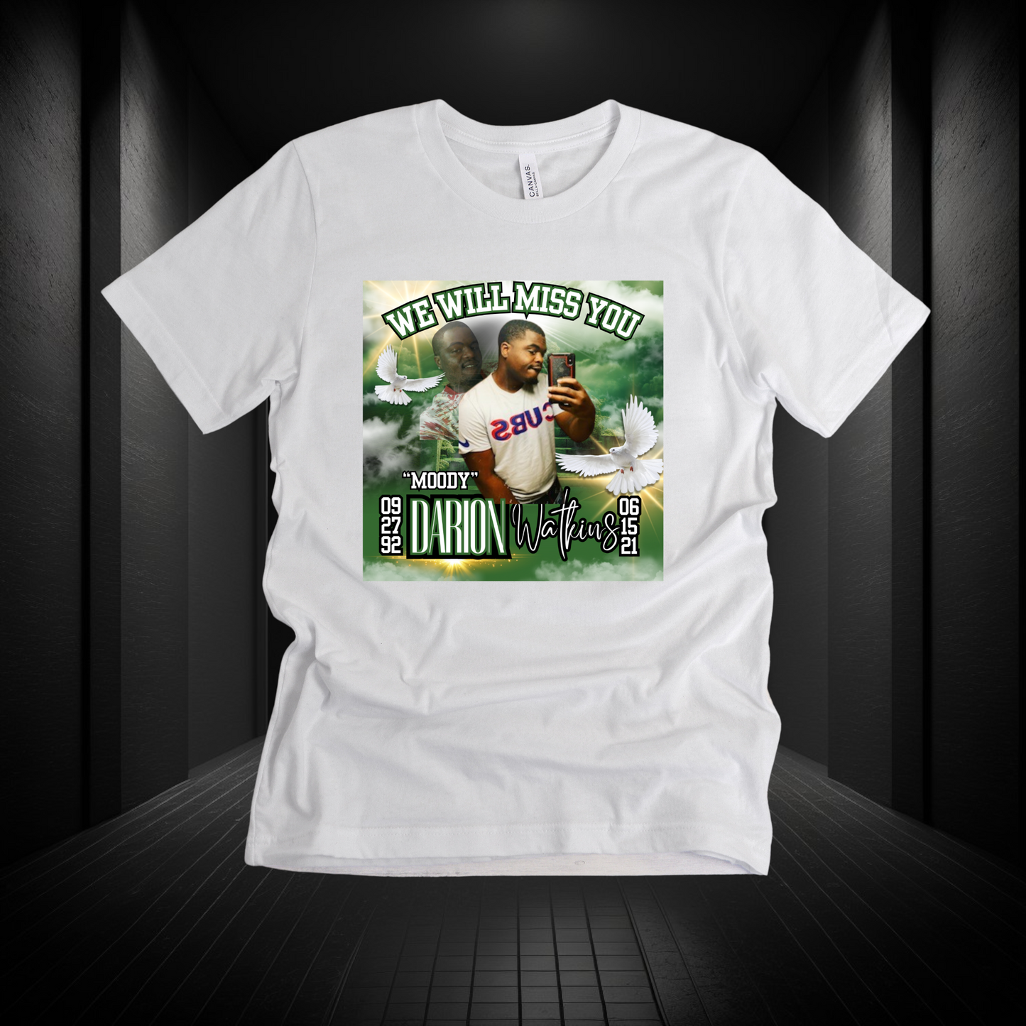 Memorial Center Design T-Shirt (Green)