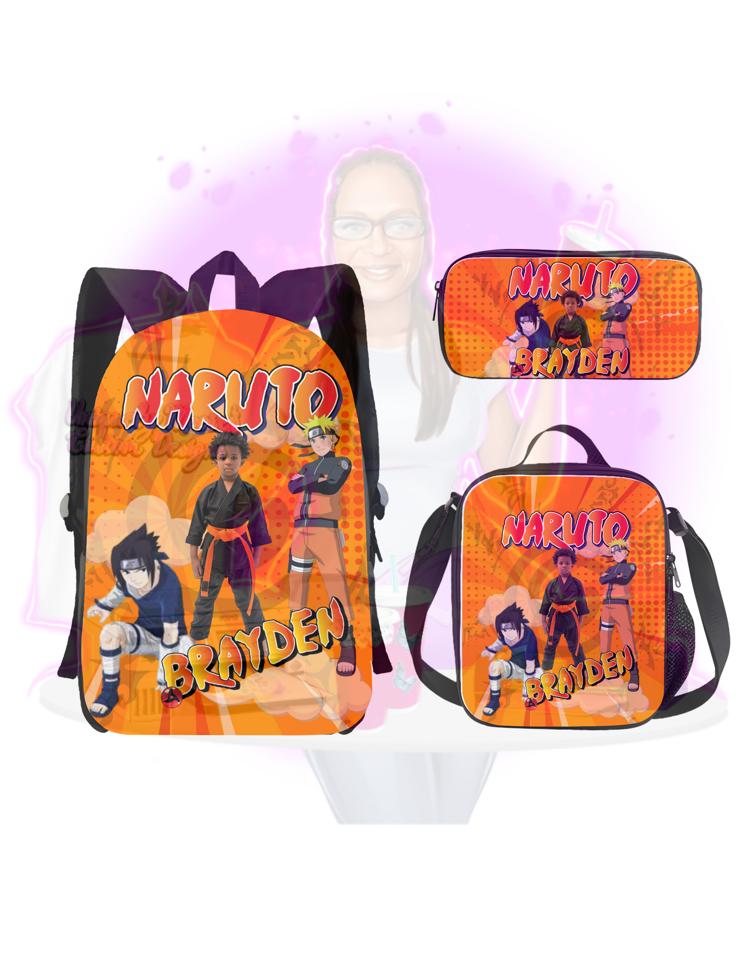 Editable Naruto Anime Back To School Digital Design Bundle